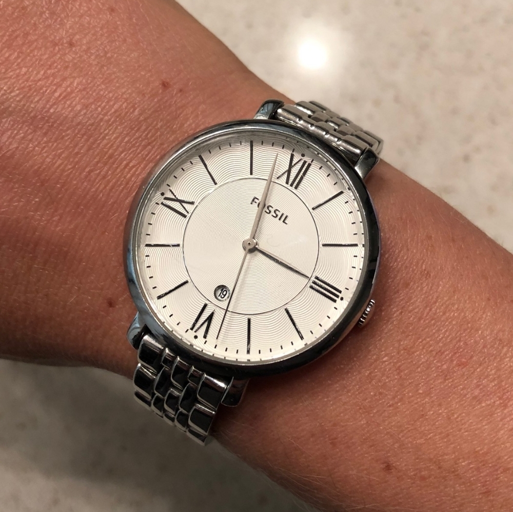 Fossil Watch - Stainless Steel with Roman Numerals